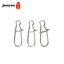 10 PCS Fishing Gear Pin 8 Sub-Ring Fast Clip Lock Snap Swivel Solid Rings Safety Snaps Fishing Hook Connector Fishing Tools