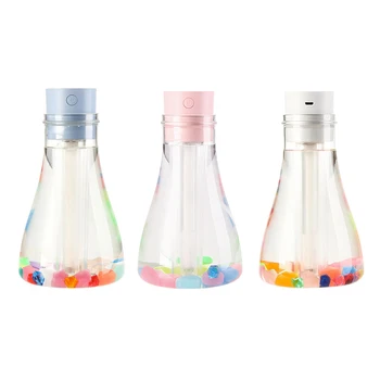 

500Ml USB Mini Wishing Bottle Humidifier Air Purifier +Colored Stones