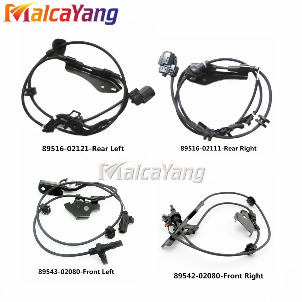 Датчик скорости колеса ABS 4 шт. FL/FR RL/RR для Toyota Corolla 89542 02080 89543 89516 02121 высокое
