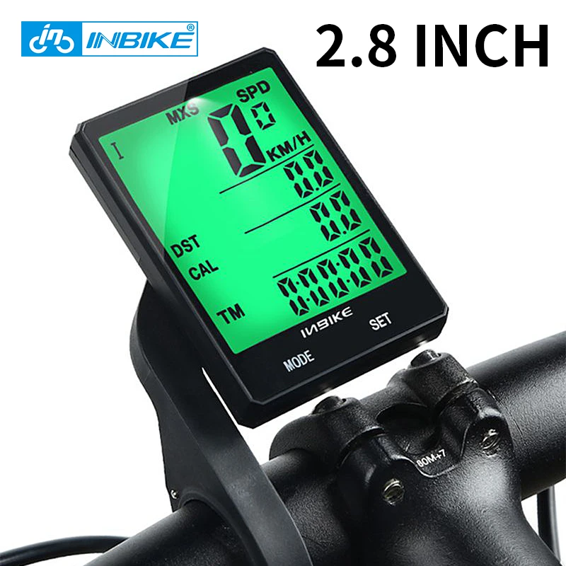Inbike 2 8 Inch Bike Drahtlose Computer Regendicht Multifunktions Reiten Fahrrad Kilometerzahler Radfahren Tachometer Stoppuhr Hintergrundbeleuchtung Cadence Bicycle Odometercycling Speedometer Aliexpress 