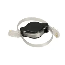 Câble Ethernet LAN RJ45, 1.5m, 4,9 ft, Extensible, plat, rétractable, pour Modem Internet, routeur 