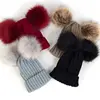 Accesorios para artículos de bebé, abrigo invernal de punto de ganchillo, gorro con bolas de pelo, gorro, 2022 ► Foto 2/6