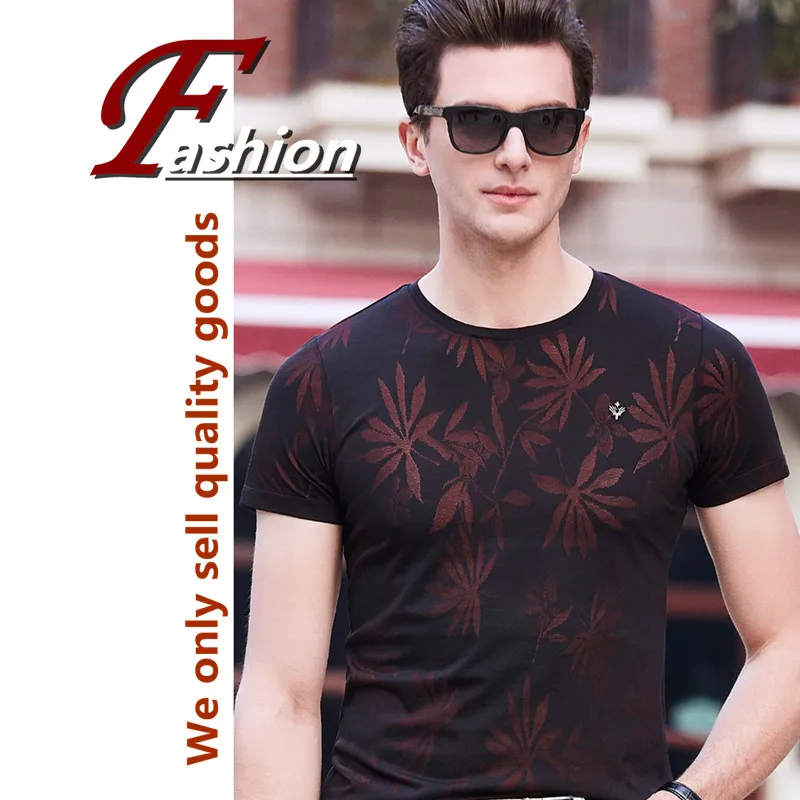 

High-end new style men noble elegant business casual fashion comfortable breathable Colorfast Anti-Pilling short sleeve shirt