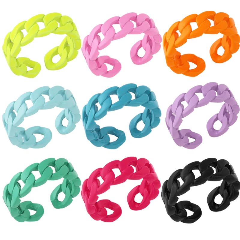 Y2K ярких цветов капающее масло минималистичное открытое медное металлическое