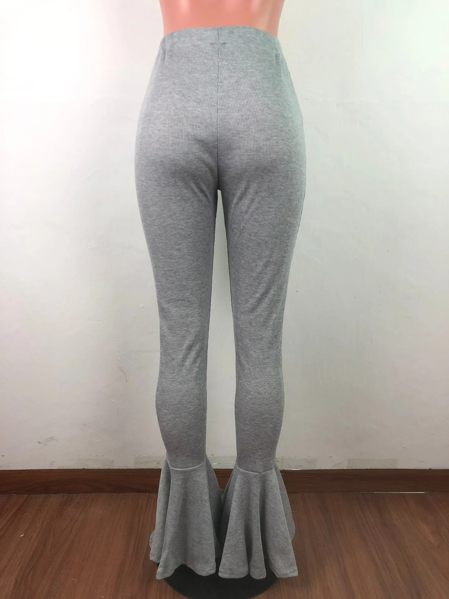 RD Casual Women Flare Pants Full Length Flared Pants High Elasticity Bell Bottom Trousers Long Boot Cut Pants Girls Outdoor Wear