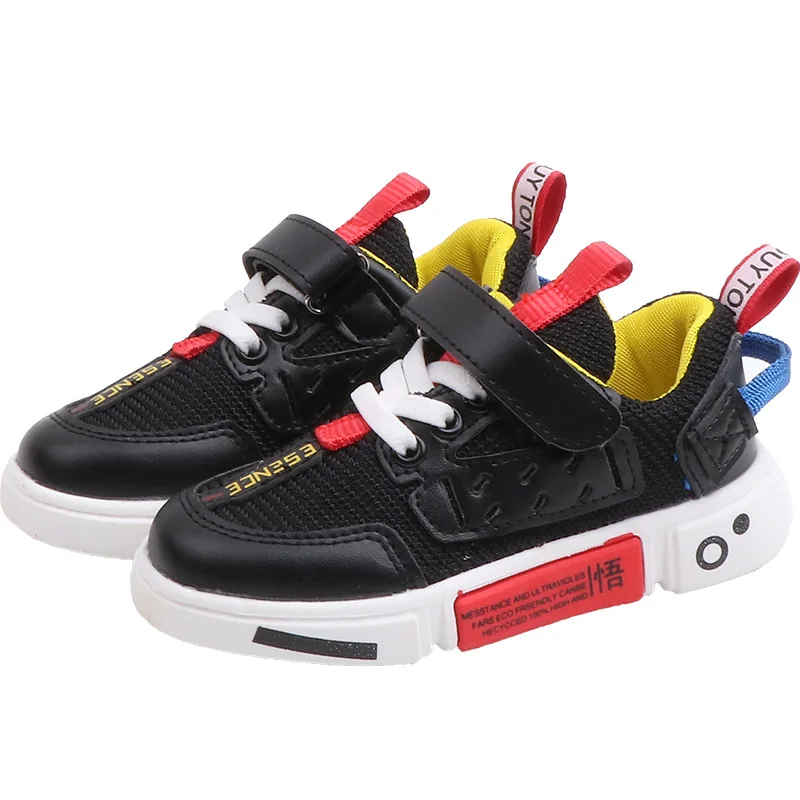 Chaussure Enfant Fille; детская обувь для девочек; Chaussure Garcon; кроссовки; теннисные для мальчиков; Para nivienos Sapatilhas criancha; спортивная обувь; мужская обувь - Цвет: Black