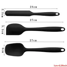 Силиконовый шпатель, 6 шт., не царапающийся, термостойкий резиновый шпатель с, антипригарным и хорошим захватом шпатель для и геля