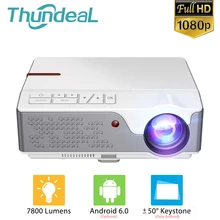 

ThundeaL TD96 TD96W Full HD 1920 x 1080P Projector 7800 Lumens Video Cinema LED Proyector Android WiFi Home Theater 3D Beamer