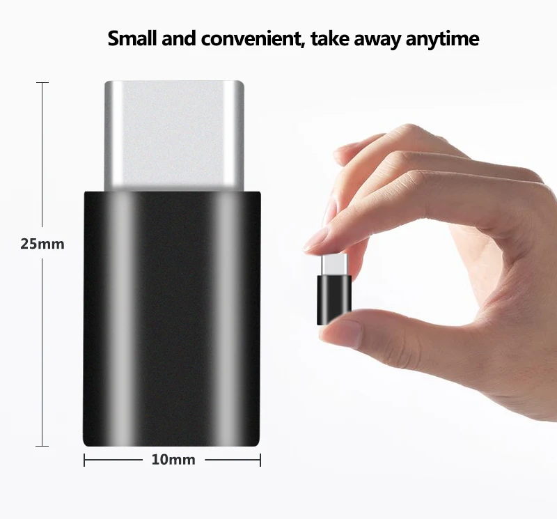 Mini Mobile Phone Adapter Micro USB To Type-C Connecter USB Data Transfer Charging Adapter Connector For Mobile Phone Tablet
