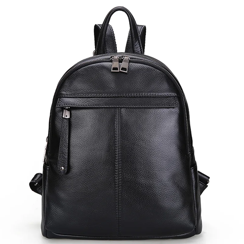 most stylish backpacks ZENCY 9 Color Fashion Soft Genuine Cow Leather Women Ladies Girls Backpack Top Layer Cowhide School Bag Female Knapsack Rucksack stylish rucksack Stylish Backpacks