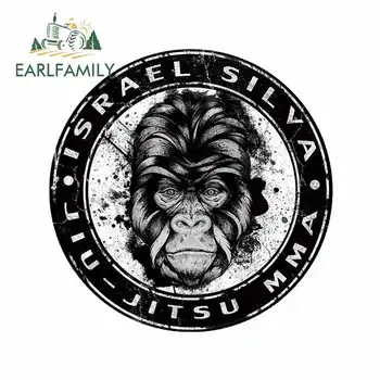 

EARLFAMILY 13cm x 12.9cm for Jiu Jitsu Mma Creative Car Sticker Vinyl Material Waterproof 3D Windshield Occlusion Scratch Decal