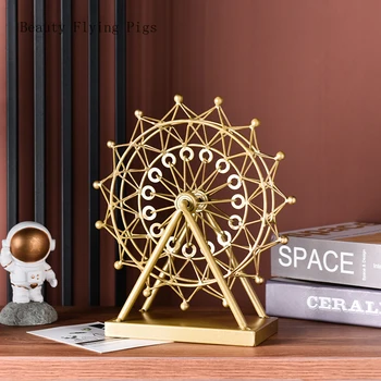 

Nordic style gold Ferris wheel ornaments home accessories living room room TV cabinet decorations desktop creative ornaments