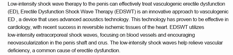 Новая низкая интенсивность(эрекция дисфункции шоковая волновая Терапия) аналогичная Gainswave терапия для ED терапии и похудения