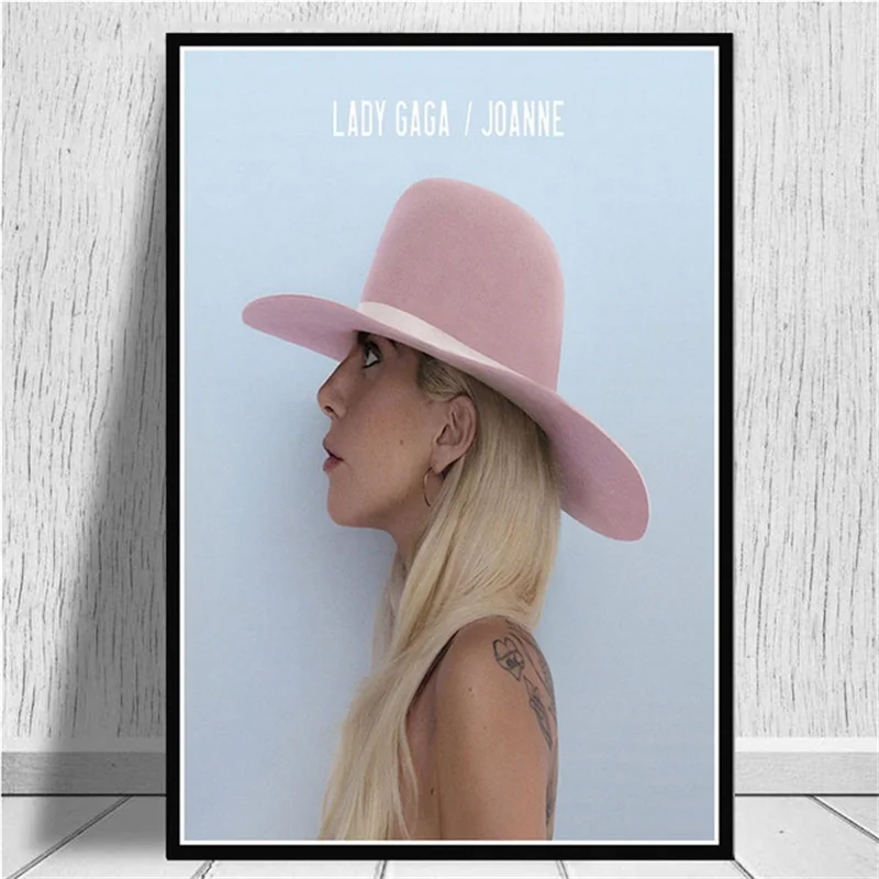 Плакатный принт Леди Гага плакат ПОП звезда музыка ПЕВЕЦ альбом рэп Холст Живопись Художественная стена