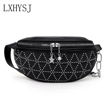 

Waist Bag New Women Belt Fashion Waterproof Chest pack Fanny pack Chain Female Belt Bags Lattice Waist Pack Belly Bag Purse