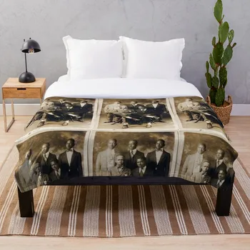 

5 Serious Black Gentlemen Throw Blanket Soft Sherpa Blanket Bed Sheet Single Knee Blanket Office Nap Blanket