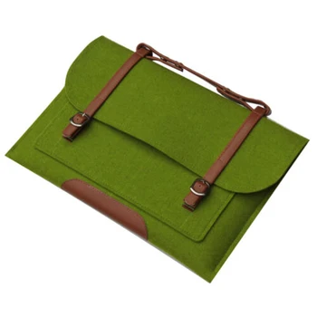 

With Handle Anti Scratch Universal Carrying Case Sleeve Protective Cover Computer Accessories Gift Portable Felt Laptop Bag