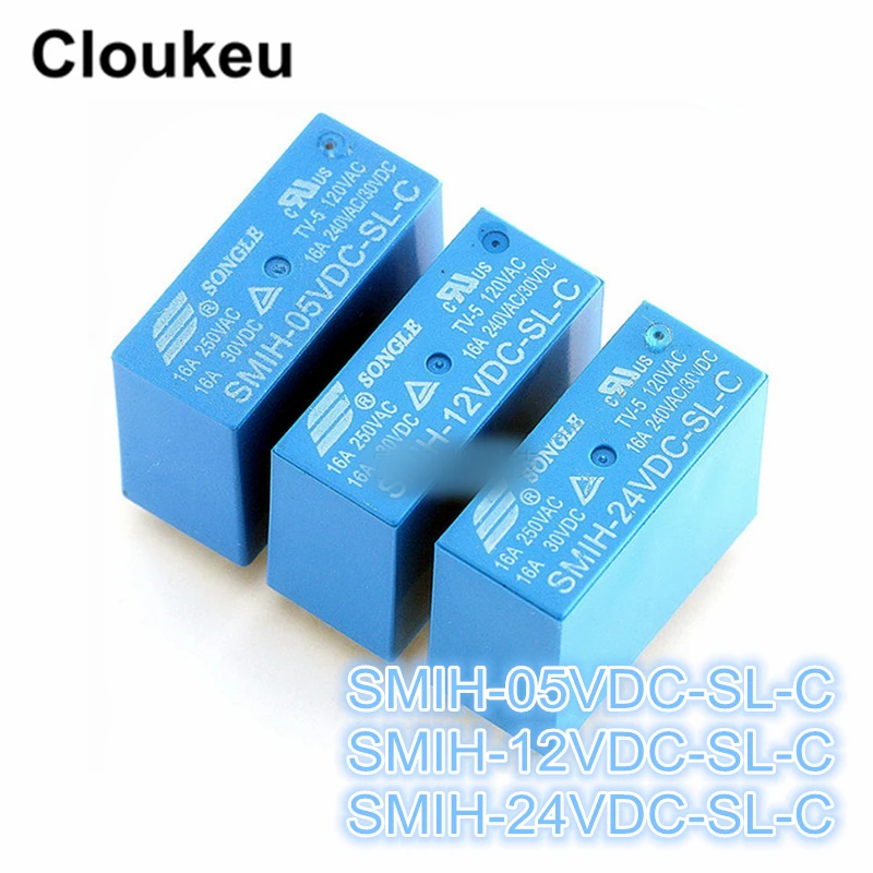 Реле DIP8 SMIH- 05VDC 12VDC 24VDC-SL-C 5В 12В 24В 16A | Обустройство дома
