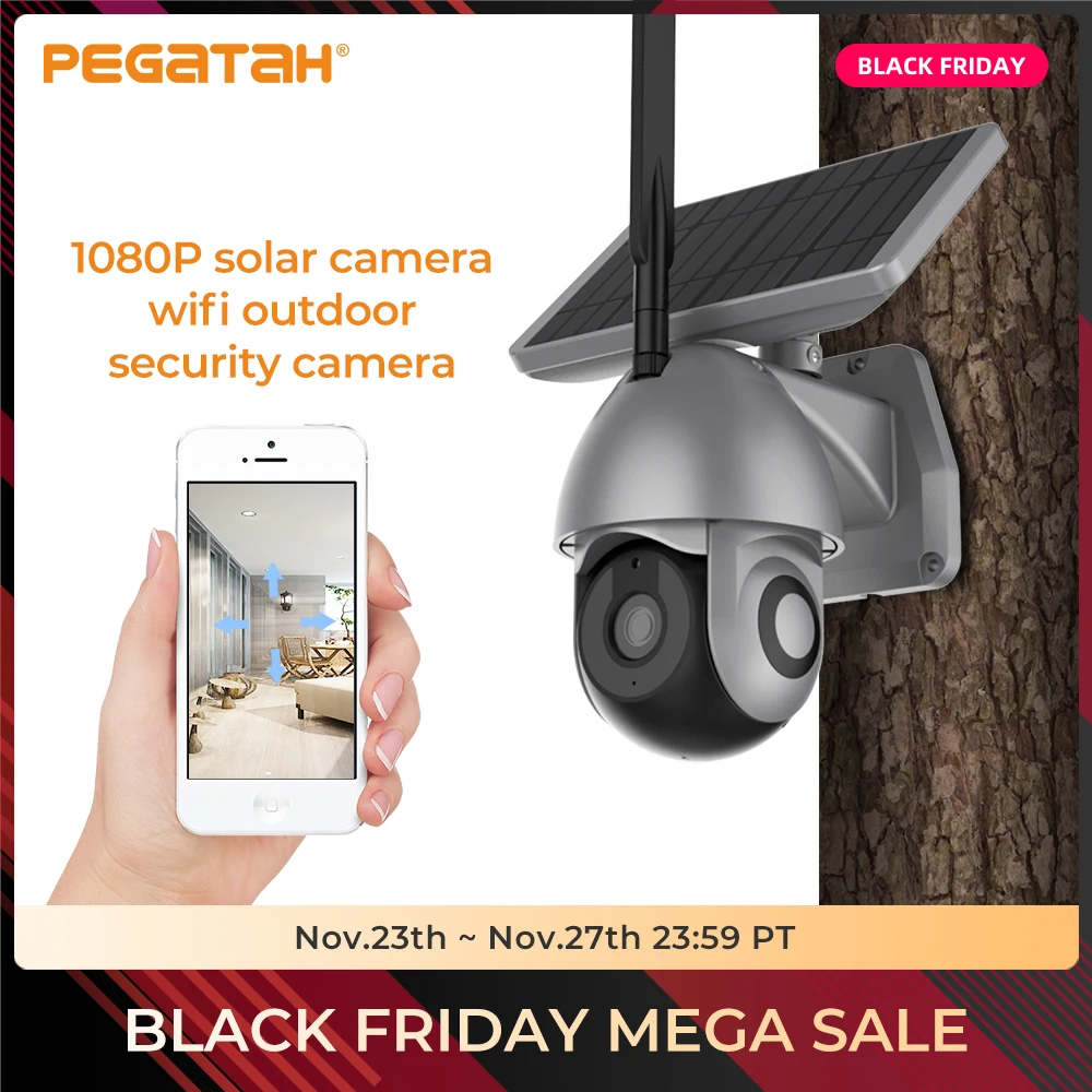 1080P Solar Outdoor Security Cameras Surveillance Camera Outdoor Wifi Ip Camera Outdoor Wireless Security Camera Solar Battery