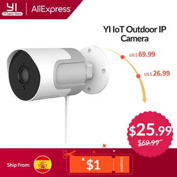 

1080p IP Camera YI loT Outdoor Camera Wireless Weatherproof Night Vision Security CCTV Surveillance Camera YI Cloud