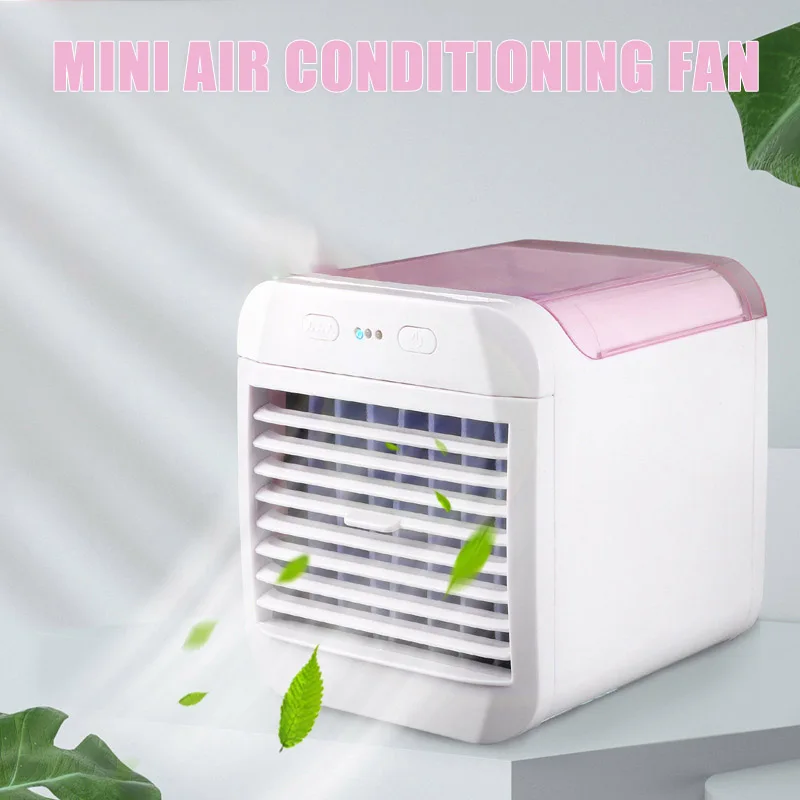 Portable Air Conditioner Mini Cooler with 3-Speed Table Top Rechargeable Cooling Mist Fan for Room Dorm Office вентилятор |
