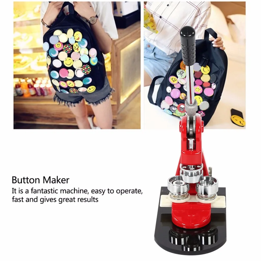 Badge Maker Machine Making Pin Button Press Cutter (4)