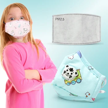 

Kids Masks Anti-pollution Dust Masks Unisex Respirat Cartoon Kids Dust-Proof Face Mask Children Outdoor Cotton Valve Mouth Cover