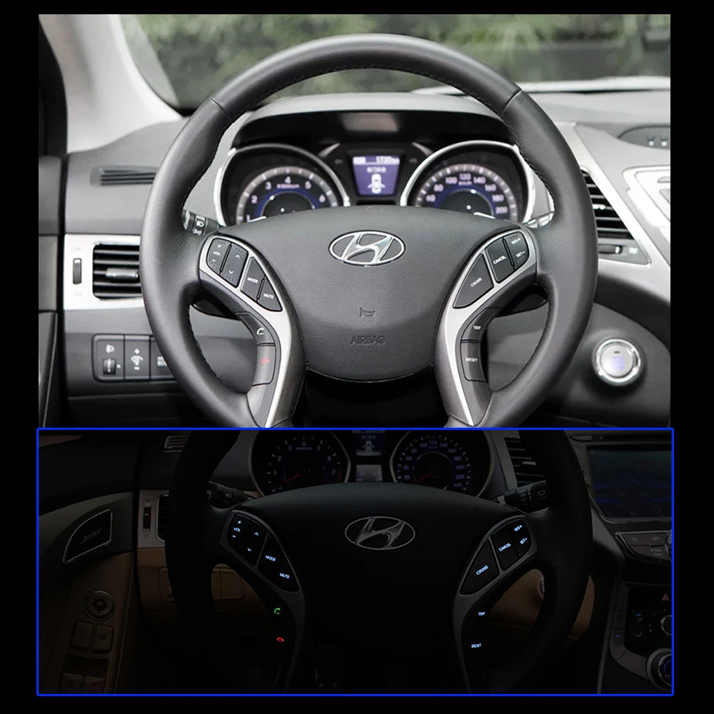 

Car Multifunction Streeing Wheel Cruise Control Buttons For Hyundai i30 Elantra 2012 - 2015 Year Audio Phone Buletooth Switches
