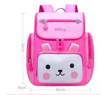 Детский Школьный рюкзак, школьные сумки для девочек, школьный рюкзак, ортопедический брендовый школьный рюкзак, детский рюкзак через плечо - Цвет: Red Large