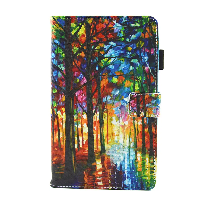 As picture Для Samsung Galaxy Tab A 8,0 sm-t380 T385 чехол из искусственной кожи Стенд мягкая задняя откидная крышка для Galaxy Tab A 8,0 T380 чехол - Цвет: As picture