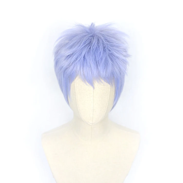 Tokyo Revengers Takashi Mitsuya Cosplay Wig Anime Purple Gradient Short Hair Heat Synthetic Fiber Hair + Free Wig Cap Men anime halloween costumes Cosplay Costumes