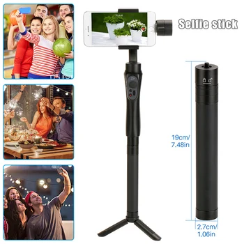 

Extension Pole Telescopic Rod Tripod for Camera Phone Handheld Gimbal Stabilizer PUO88