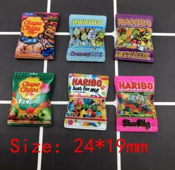 

Japanese Cartoon Simulation Candy Flatback Resin Cabochon Scrapbooking Fit Phone Hair Clips DIY Embellishments Accessories