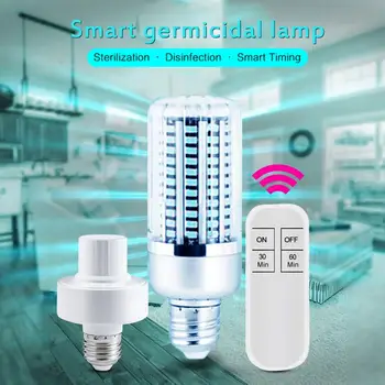 

UV Sterilizer Corn Light Smart Timing UVC LED Bulb E27 40W Desinfection Light LED Corn Bulb Ultraviolet Sterilization Lamp