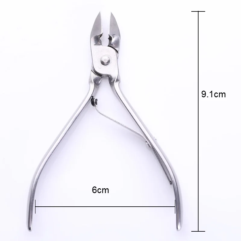 1 шт. Профессиональный кутикула ноготь Маникюрные щипчики из нержавеющей стали Обрезной нож педикюр инструменты для ухода за ногтями