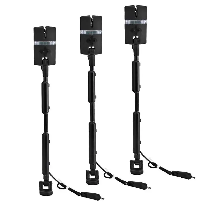 

3pcs Fishing Adjustable Flash Hard Rod Rocker Swinger 7 Colors Indicator