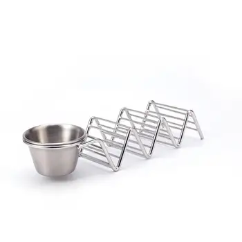 

GloryStar 304 Stainless Steel Taco Holder Stand Steel Food Rack
