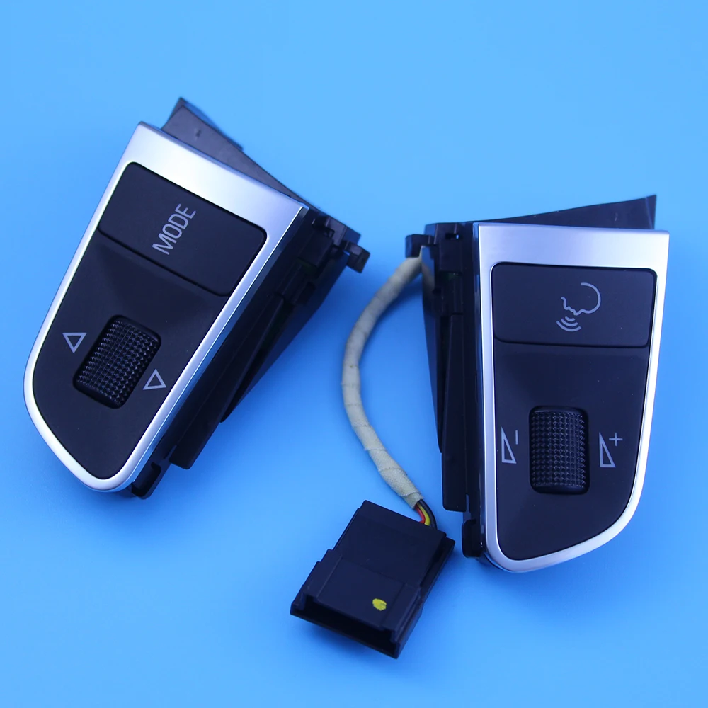 Pair Chrome 4spoke Multifunctional Steering Wheel Button Switch For