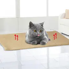 Самонагревающееся одеяло, кровать, коврик, супер мягкий флис, удобный коврик, для домашних животных, моющаяся кровать, одеяло с подогревом для маленьких средних собак, кошек