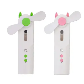 

Mini Handheld USB Charging Fan Air Humidifier Moisturizer Water Spray Mist Fan