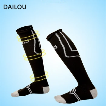 

High quality nursing compression socks men women outdoor sports running riding basketball socks relief pain happy long socks