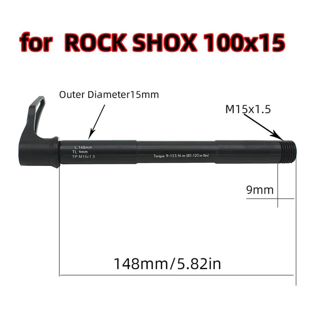 

Часть сквозной оси Передняя шпажка 15X110 для рамы вилки Rock Shox большая Сила зажима не легко Ослабить черный сквозь