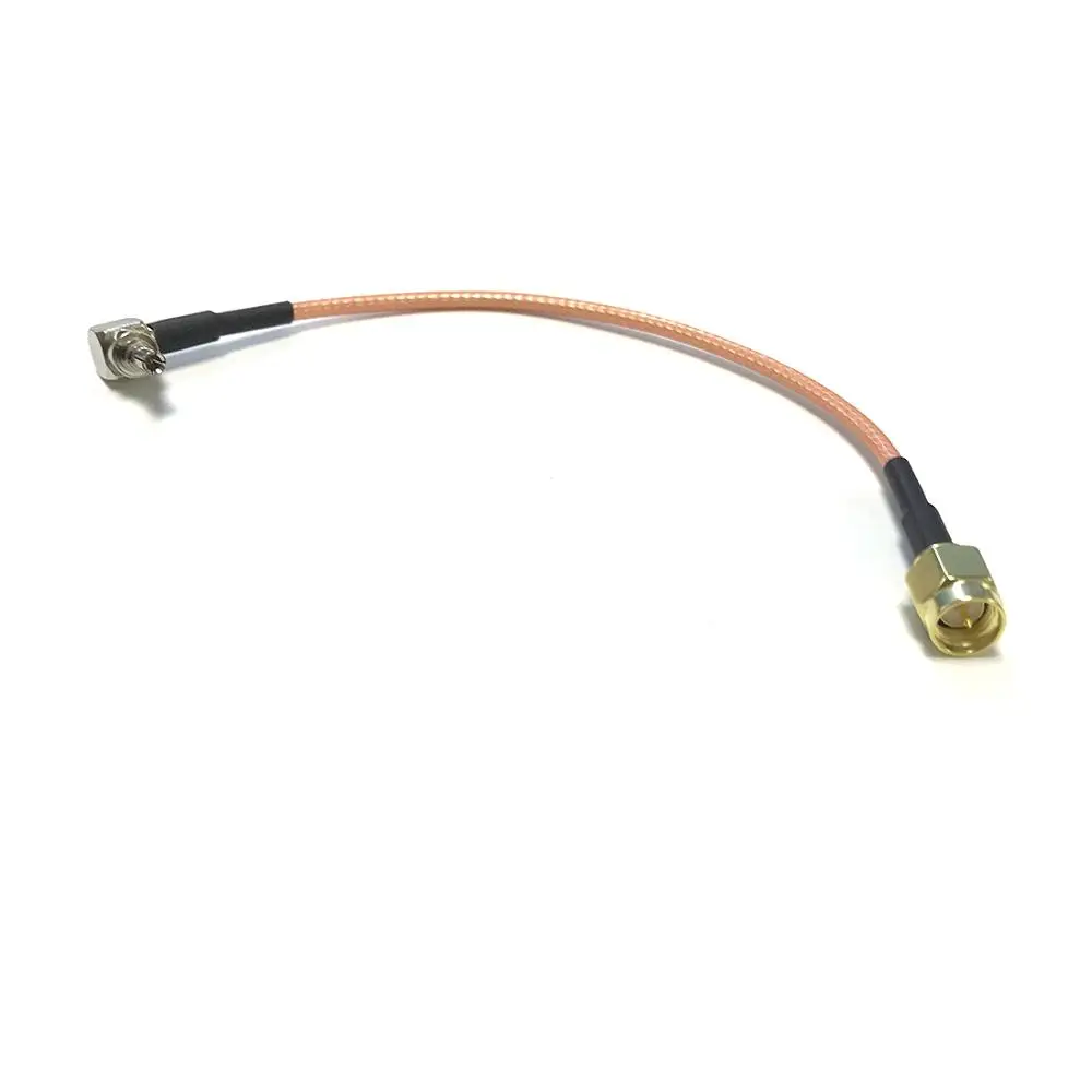 RF Pigtail SMA male К CRC9 90 градусный разъем RG316 коаксиальный кабель 15 см адаптер 3G usb модем антенный Удлинительный
