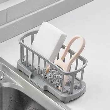 

1PC Multifunctional Detachable Rack Drainage Shelf Dish Washing Sponge Storage For Home Kitchen Bathroom Rack Sink Storage Rack