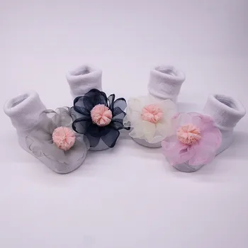 

Baby Infant Socks +1PC Hair Belt Toddler Girls Anti-slip Socks Applique Socks baby Socks(0-2 Years Old Baby)