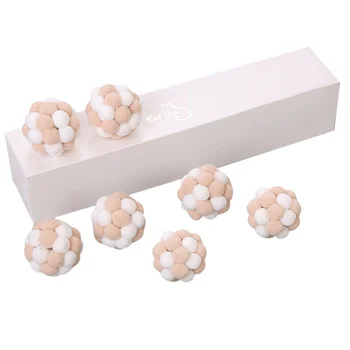 

Bite Resistant Toys Bouncy Ball Dog Training Chewing Soft Ball With Bells Interactive Pet Toys