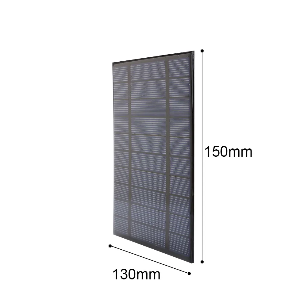 Frosted Glass Plate Solar Panel USB Interface Travel Outdoor 5V 2.5W Mini Battery Polysilicon Small Power System Phone Charger