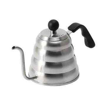 

1Pc 1.2L Stainless Steel Kettle Utility Large Capacity Durable Delicate Practical Fine Mouth Kettle Coffee Pot for Home