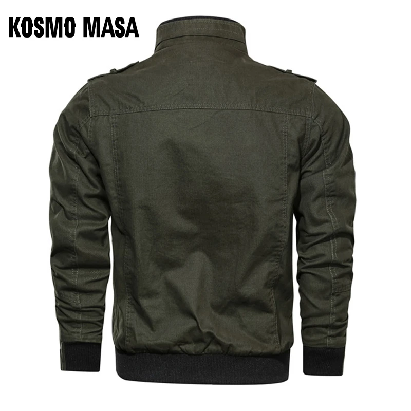 Günstig KOSMO MASA Baumwolle Bomber Jacke Männer Windjacke Armee Military 2019 Frühling Herbst Casual männer Mäntel Und Jacken Für Männer MJ0087