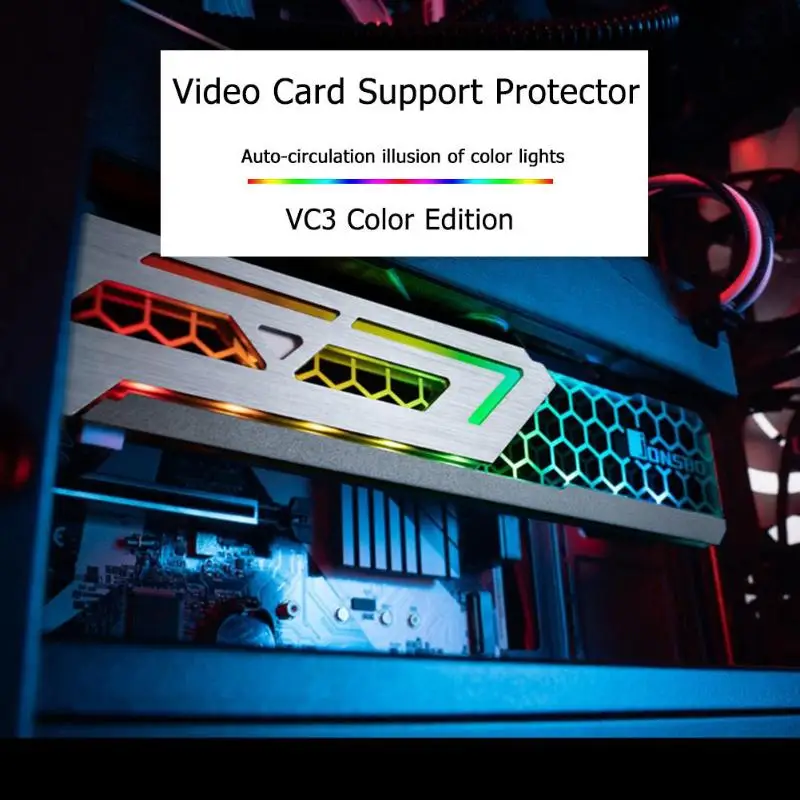 Универсальная цветная подставка для видеокарты Jonsbo V3 RGB 3 контакта 12 В